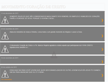 Tablet Screenshot of movimentocoracaodecristo.blogspot.com