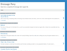 Tablet Screenshot of dressagepony.blogspot.com