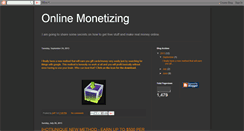 Desktop Screenshot of onlinemonetizeing.blogspot.com