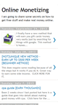Mobile Screenshot of onlinemonetizeing.blogspot.com