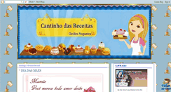 Desktop Screenshot of cantinhodasreceitas-blogdacleides.blogspot.com