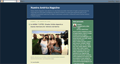 Desktop Screenshot of nuestraamericanews.blogspot.com