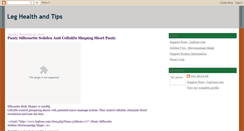 Desktop Screenshot of leg-health.blogspot.com