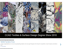 Tablet Screenshot of ccaddegreeshow2010.blogspot.com