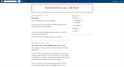 Desktop Screenshot of nonsensical-sense.blogspot.com