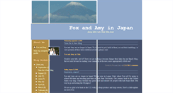 Desktop Screenshot of foxandamyinjapan.blogspot.com