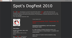 Desktop Screenshot of dogfest2010.blogspot.com