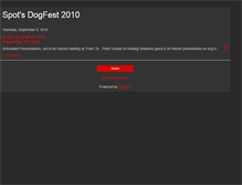 Tablet Screenshot of dogfest2010.blogspot.com