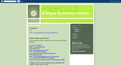 Desktop Screenshot of monsieurantoine.blogspot.com