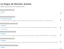 Tablet Screenshot of monsieurantoine.blogspot.com