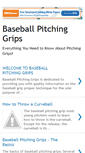 Mobile Screenshot of baseballpitchinggrips.blogspot.com