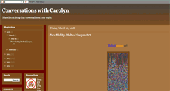 Desktop Screenshot of conversationswithcarolyn.blogspot.com