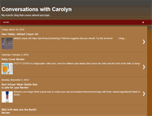 Tablet Screenshot of conversationswithcarolyn.blogspot.com