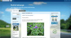 Desktop Screenshot of nutrisikeluarga.blogspot.com