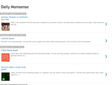 Tablet Screenshot of dailymomsense.blogspot.com