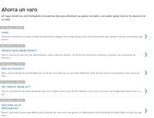 Tablet Screenshot of ahorraunvaro.blogspot.com