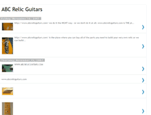 Tablet Screenshot of abcrelicguitars.blogspot.com