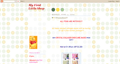 Desktop Screenshot of myfirstlittleshop.blogspot.com