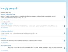 Tablet Screenshot of kredyty-pozyczki-ubezpieczenia.blogspot.com