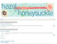 Tablet Screenshot of hazelandhoneysuckle.blogspot.com