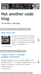 Mobile Screenshot of notanothercodeblog.blogspot.com
