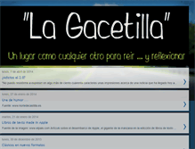 Tablet Screenshot of lagacetilla.blogspot.com