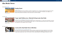 Desktop Screenshot of akumode.blogspot.com