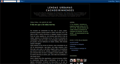 Desktop Screenshot of lendasdacachoeirinha.blogspot.com