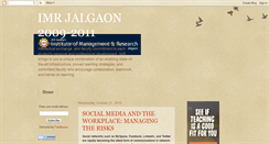 Desktop Screenshot of imrjalgaon2009.blogspot.com