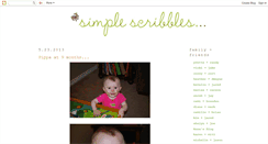 Desktop Screenshot of oursimplescribbles.blogspot.com