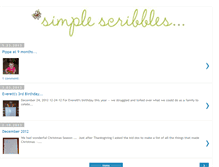 Tablet Screenshot of oursimplescribbles.blogspot.com