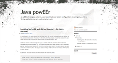 Desktop Screenshot of javapoweer.blogspot.com