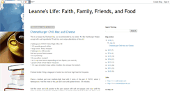 Desktop Screenshot of leanneslifefaithfamilyfriendsandfood.blogspot.com