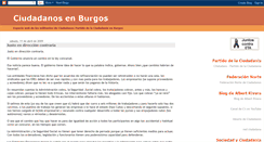 Desktop Screenshot of ciudadanosenburgos.blogspot.com