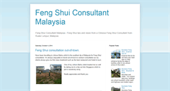 Desktop Screenshot of fengshuiconsultantmalaysia.blogspot.com