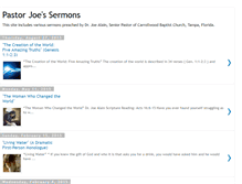 Tablet Screenshot of joealainsermons.blogspot.com