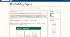 Desktop Screenshot of bedbugexpert.blogspot.com