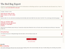 Tablet Screenshot of bedbugexpert.blogspot.com