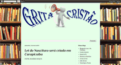 Desktop Screenshot of gritacristao.blogspot.com