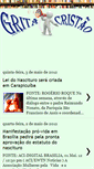 Mobile Screenshot of gritacristao.blogspot.com