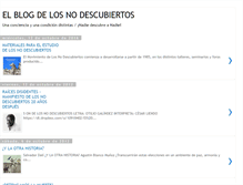 Tablet Screenshot of elblogdelosnodescubiertos.blogspot.com