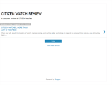 Tablet Screenshot of citizen-watch-review.blogspot.com