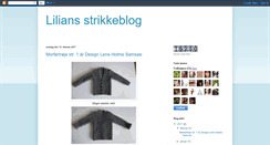 Desktop Screenshot of liliansstrikkeblog.blogspot.com