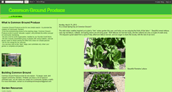 Desktop Screenshot of commongroundproduce.blogspot.com