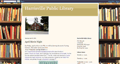 Desktop Screenshot of harrisvillepubliclibrary.blogspot.com