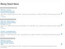 Tablet Screenshot of penny-stock-news.blogspot.com