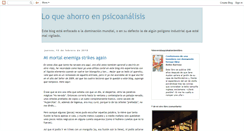 Desktop Screenshot of loqueahorroenpsicoanalisis.blogspot.com