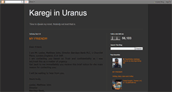 Desktop Screenshot of karegi-in-uranus.blogspot.com