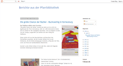 Desktop Screenshot of pfarrbibliothek.blogspot.com