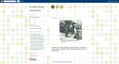 Desktop Screenshot of google-hiring-experience.blogspot.com